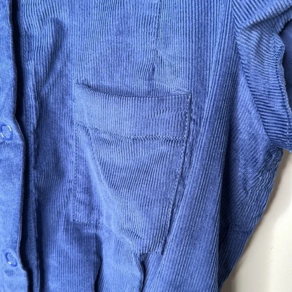 Urban Outfitters Knock Out Blue Quinn Shortie Corduroy Romper - Picture 7 of 16